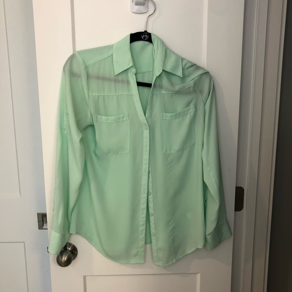 Mint green portifino shirt